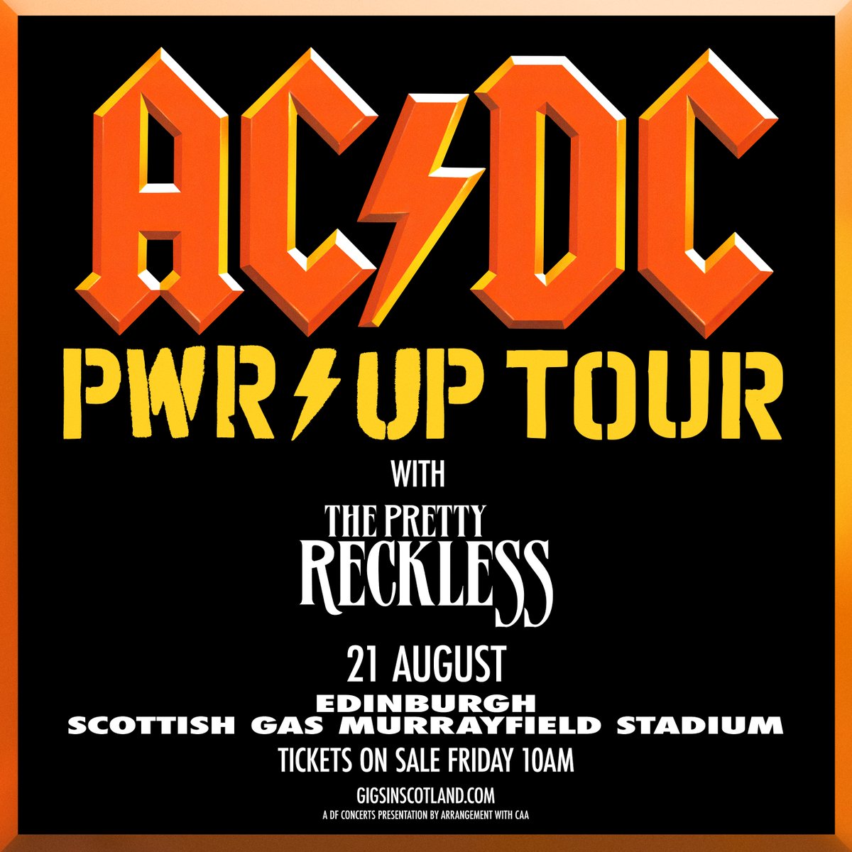 AC/DC POWER UP tour is coming to Scotland⚡️

The world’s greatest rock 'n' roll band return to Europe this summer, concluding at Scottish Gas Murrayfield on August 21, their only UK date. 

Read more ➡️ tinyurl.com/3r3rupnh