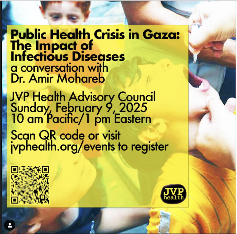 Public Health Crisis in Gaza
Please join @jvphealth for this upcoming webinar on T...

Read More:
palactions.com/?eventId=7022