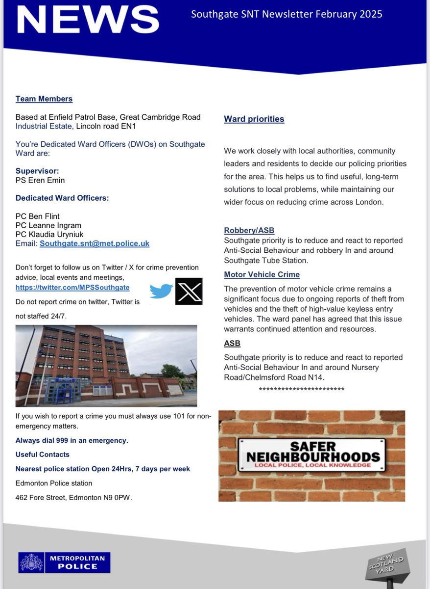 Please see our monthly newsletter attached 🚔