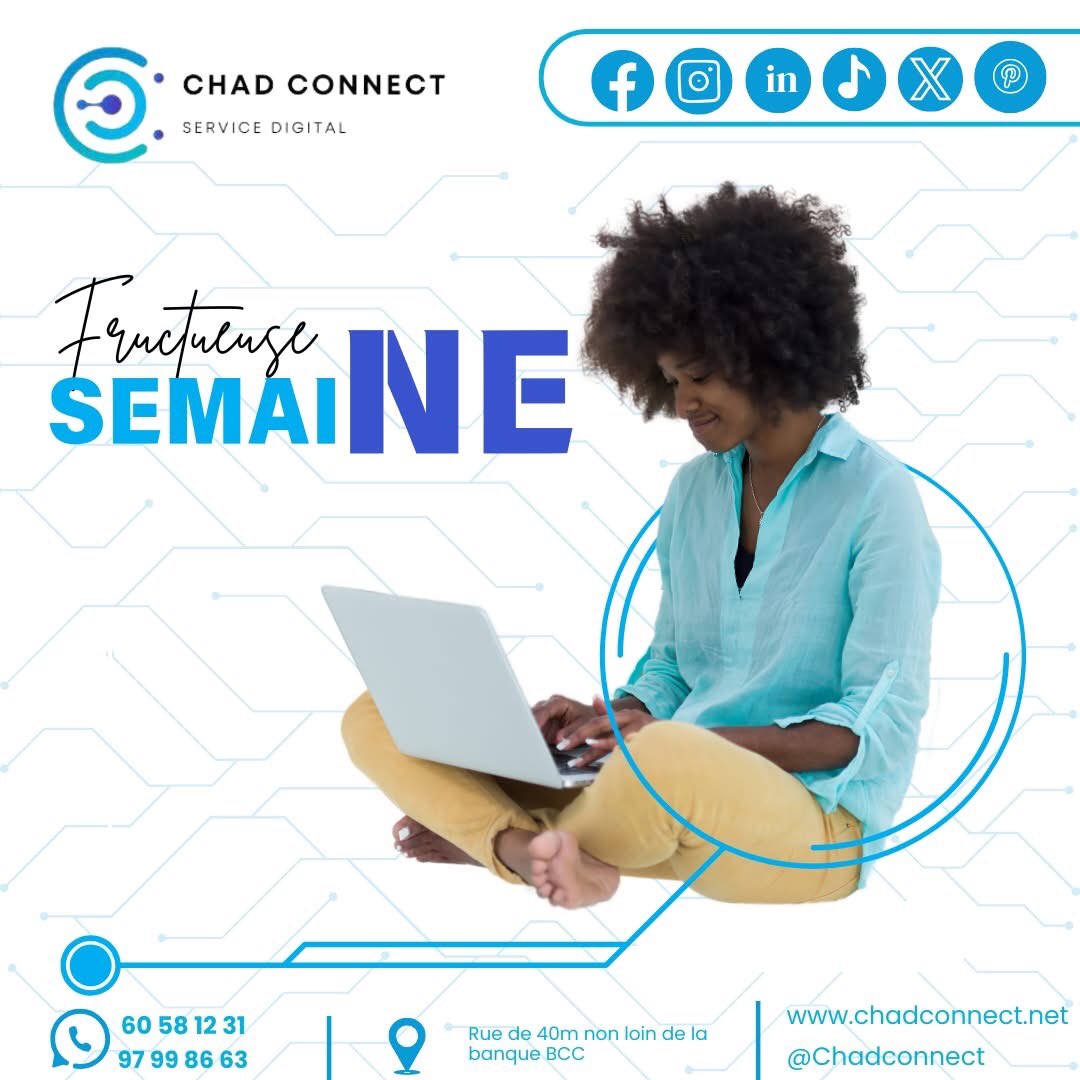 ChadConnect's tweet photo. 𝗙𝗲́𝘃𝗿𝗶𝗲𝗿 𝗲𝘀𝘁 𝗹𝗮̀, 

Chad Connect  est de retour, plus 𝗺𝗼𝘁𝗶𝘃𝗲́ que jamais, avec plein 𝗱'𝗲́𝗻𝗲𝗿𝗴𝗶𝗲 et 𝗶𝗻𝗻𝗼𝘃𝗮𝘁𝗶𝗼𝗻 !

👉Contactez-nous pour vos sites web, marketing, maintenance, design et formations ! https://t.co/hOjpCjQzlO