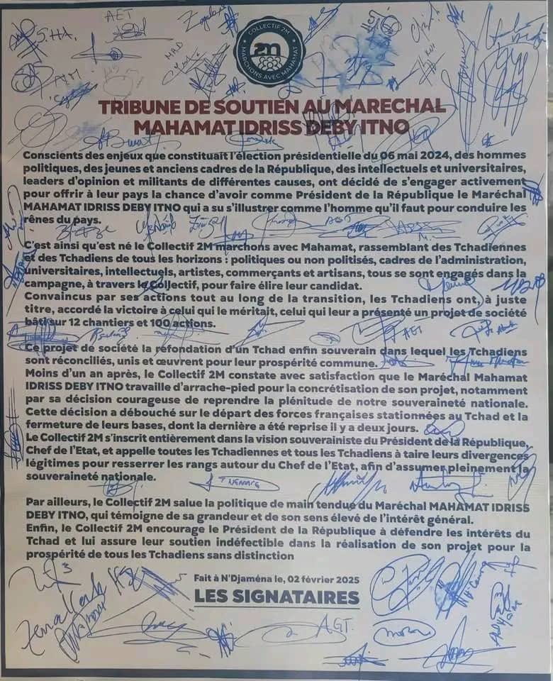 AichaAdoum's tweet photo. J’ai signé cette tribune, tout en espérant que la nouvelle dynamique soit pérenne. La refondatin du Tchad exige un engagement collectif..
#Tchad https://t.co/oQrusMCmT0