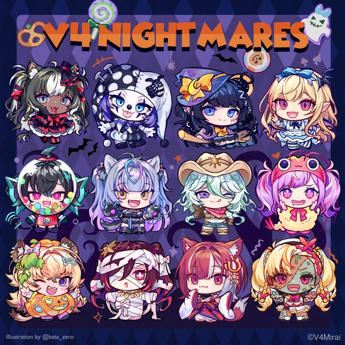 V4Miraiのちびちゃんたちもいっぱい描かせてもらってとても嬉しい… どんどん細かい表現もできるようになっております 