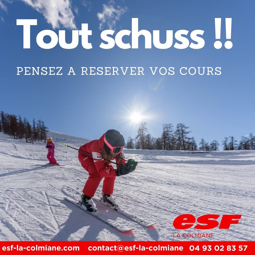 🎿 Les vacances approchent tout schuss ! 🎿
Avez-vous réservé vos cours de ski ? 🏔️ Ne manquez pas l’occasion de profiter des pistes avec l’ESF La Colmiane !
👉 Réservez dès maintenant : esf-la-colmiane.com

📸 Photographie Itté Cyril 

#ESF #ESFLaColmiane #LaColmiane #Ski