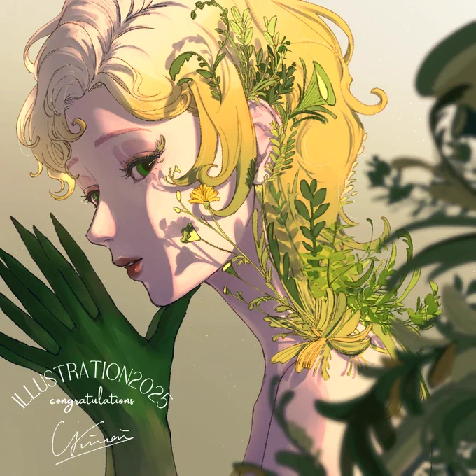 光栄なことに『ILLUSTRATION2025』祝辞イラストを描かせていただきました。ご刊行おめでとうございます#ILST2025 