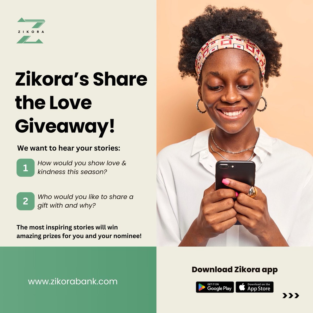 zikorabank's tweet image. 💚 Love is better when shared! 💚

This Valentine’s, we want to celebrate the little acts of kindness that make a big difference. Share your kindness story and tag someone special to win incredible prizes!

#ZikoraShareTheLove #SpreadTheLove #ValentinesWithZikora
