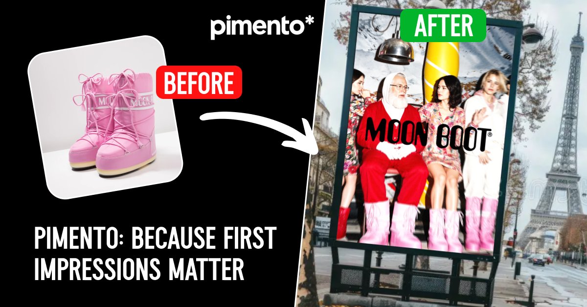 PimentoDesign's tweet image. Revolutionize your visual campaigns in minutes! ⏱️
As the iconic Moon Boot brand inspired us these visuals ✨

🎯 Transform your shots into stunning visuals effortlessly with Pimento, try now : pimento.design #AIart #GenAI #ImageGeneration #Product #Moonboot