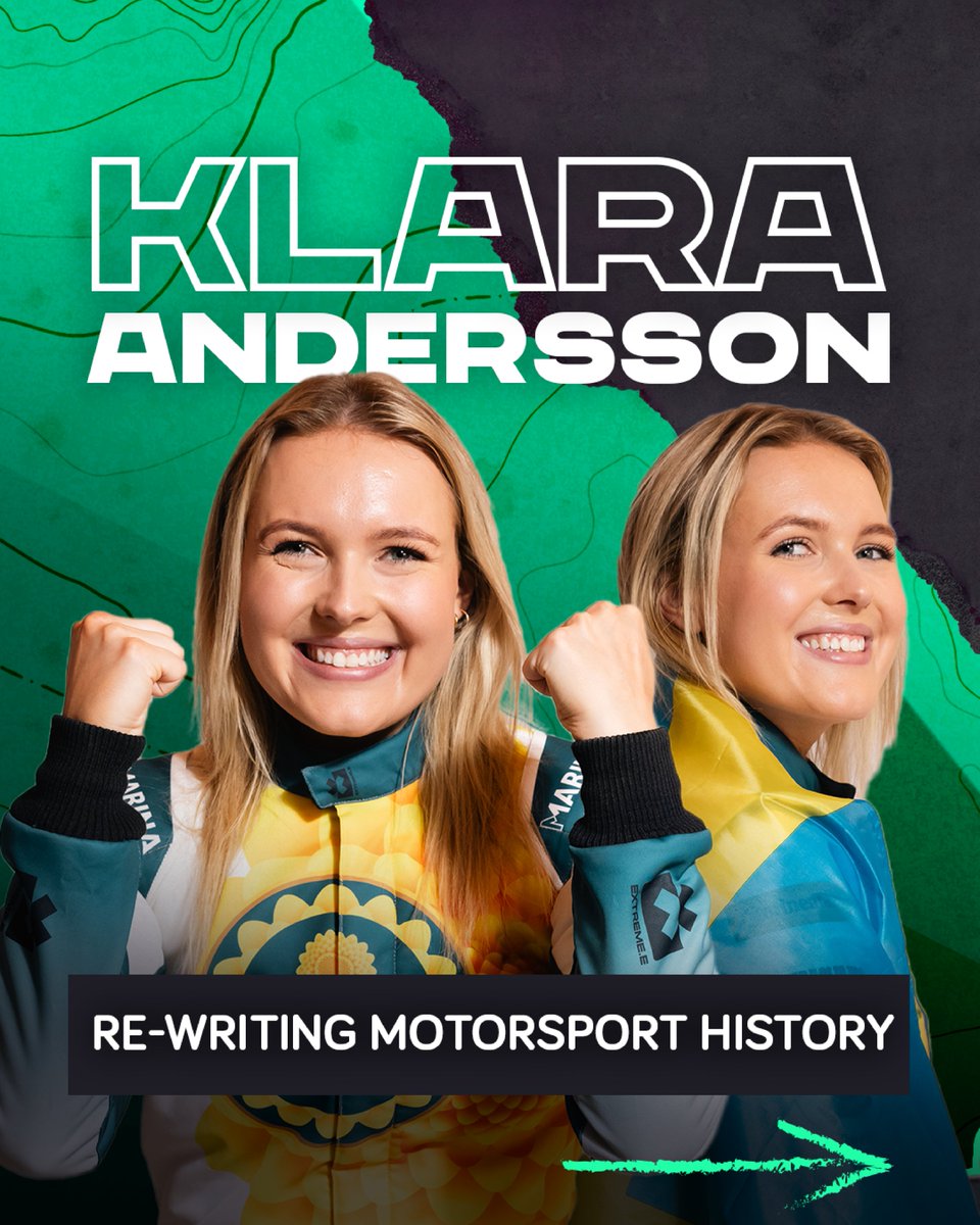 fiaextremeh's tweet photo. Against the odds.

Did you know that Klara had to take a 5-year break from motorsport while her sister competed before coming back and showing everyone just what she's made of? https://t.co/J8Hm5Ue2vc