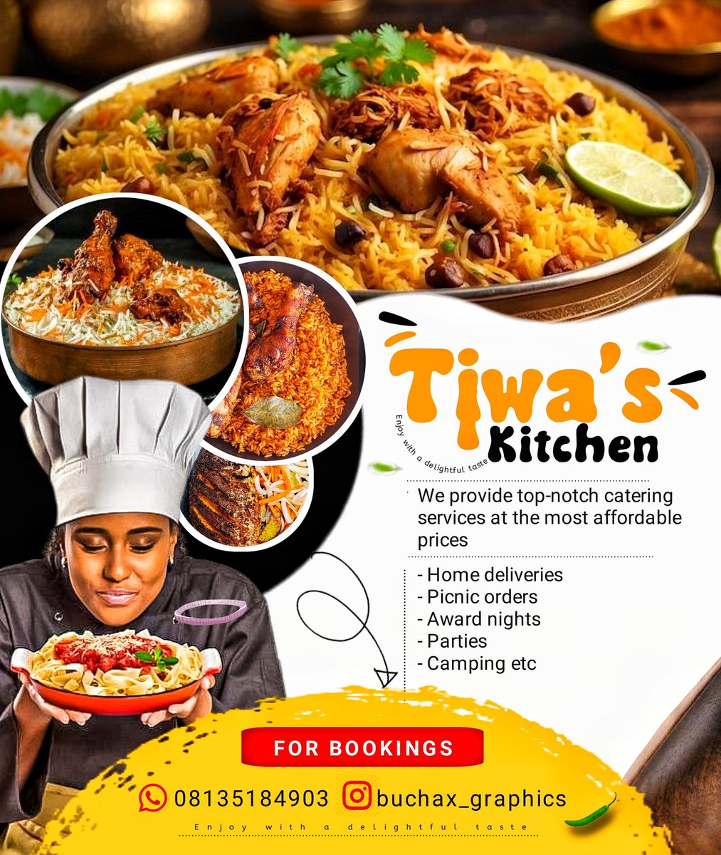 buchax_graphics's tweet image. A Food restaurant flyer I played around with and came up with this eye-catchy and irresistible piece🤍🔥.

My designs are irresistible and compelling.. 
Send me a dm let's discuss elevating your brand visuals for the purpose of maximum scalability in your sales 🥂.

#viraldesign