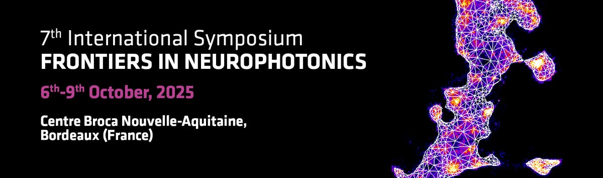 #SaveTheDate📢 Rdv for the 7th International Frontiers in Neurophotonics 2025 #FINS2025!
On the programme: experts in #microscopy and #neuroscience🔬🧠

🗓️From 6 to 9 October
📍Bordeaux (France)🍷
📝 Registration opens soon

frontiersneurophotonics.org