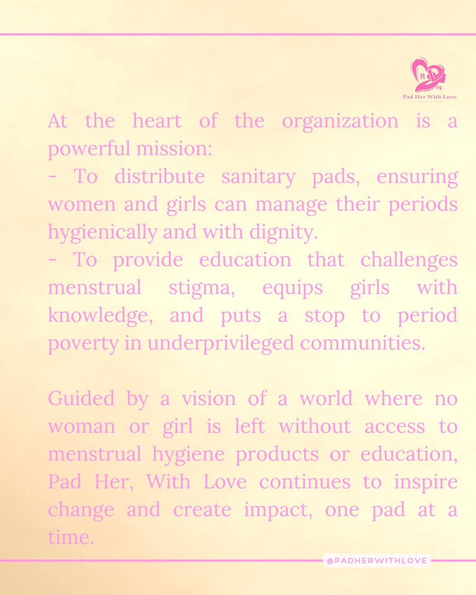 Pad_Her_'s tweet photo. Good Morning, PadHerians!!!💖💖💖i hope you have a great week amidst the stress and busy schedules of getting that bread💐. Today, Lets talk about our reason for doing what with do. Please Read our CEO's inspiration for creating PadHer.#PadHer https://t.co/ZyGQdpeptB