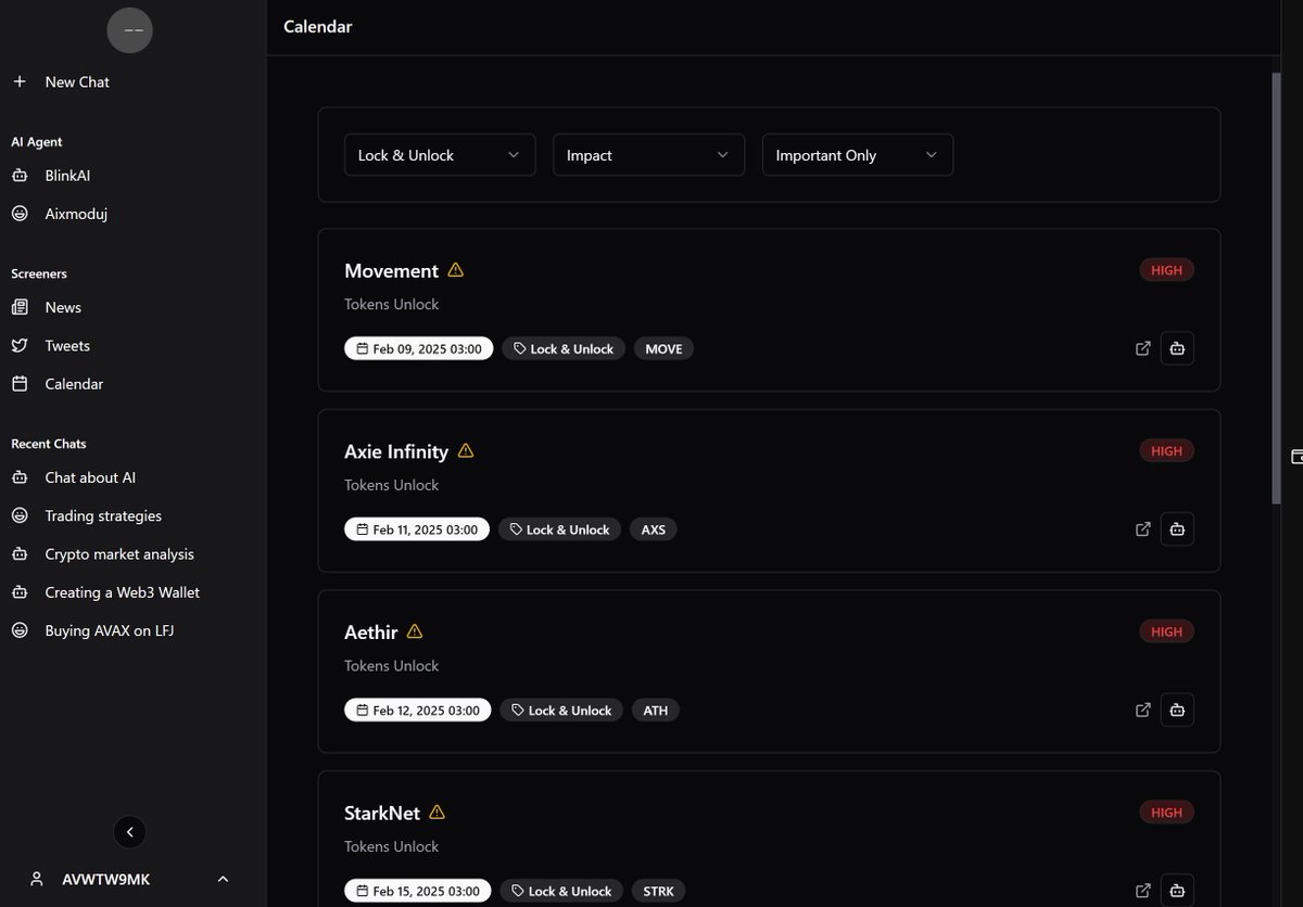 🚀 Never miss a crypto opportunity again!

📅 Track all major events and price movements with BlinkAI!

⚡ Real-time alerts, smart analytics, and perfect timing for your trades!

#BlinkAI #Crypto #Blockchain
