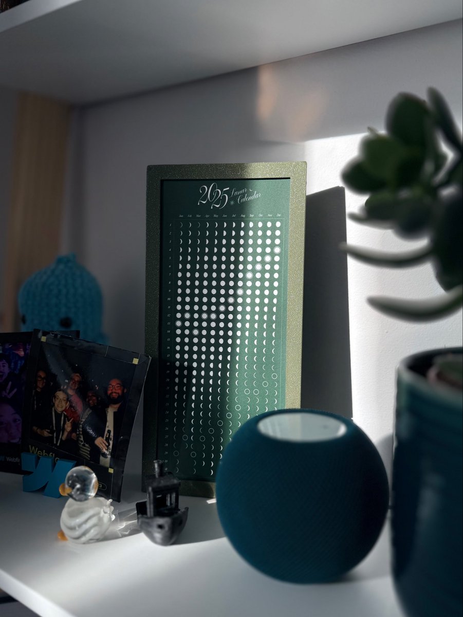 Obsessed with <a href="/kckatcreative/">KC Katalbas</a> 2025 lunar calendar! No I did not spend the rest of my day designing and 3d printing a frame for it.