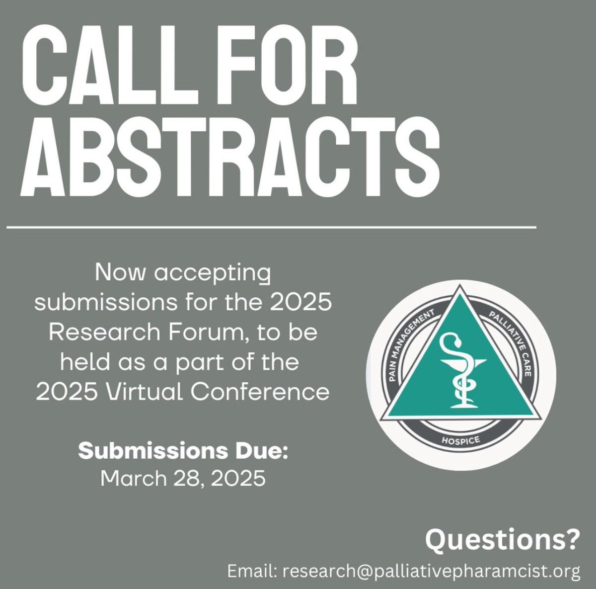 📣CALL FOR ABSTRACTS 

📆The Research Forum will take place on May 20, 2025

📞Call for submissions will remain open until March 28, 2025

More info, visit: sppcp.memberclicks.net/sppcp-research…
