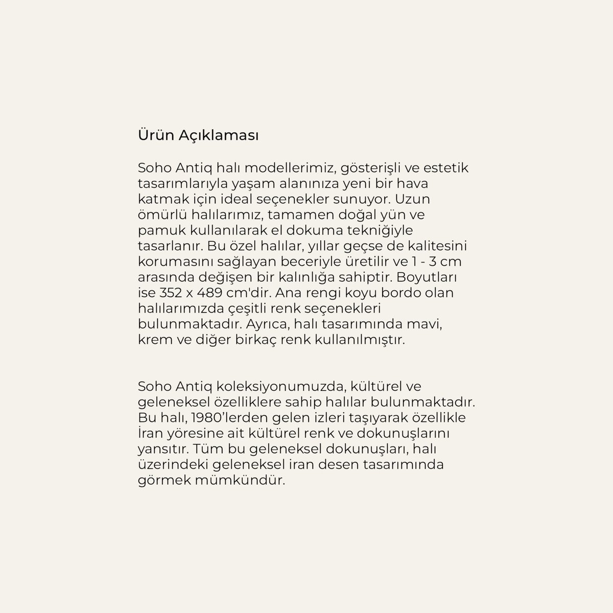 PEDRAM, İran motiflerinin asaleti ve ahenkli renkleriyle büyüleyici bir sanat eseri🤎
sohoantiq.com