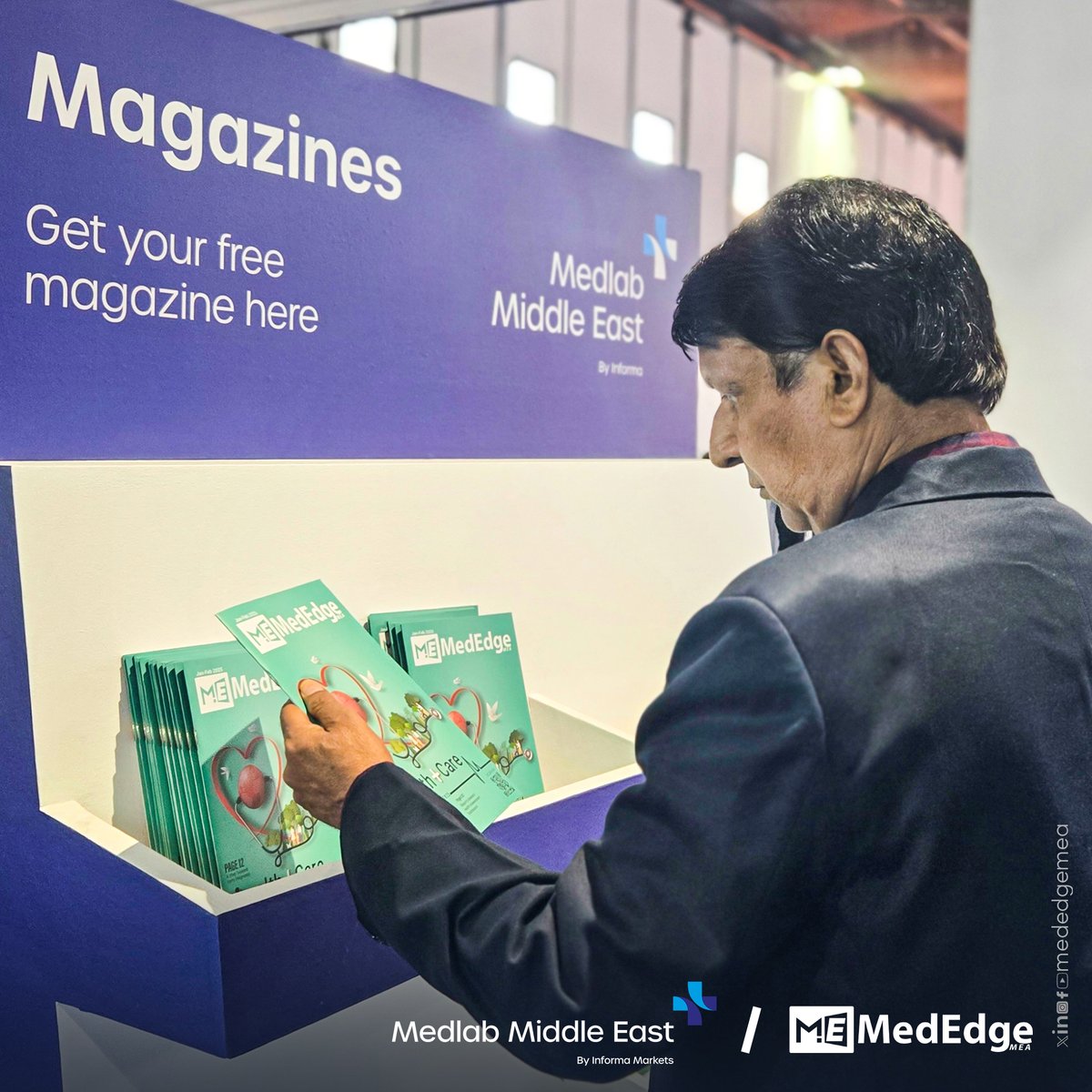 MedEdgeMEA's tweet photo. ๐ฐ๐ฅ Get Your Copy of @mededgemea!
Find our latest edition in the magazine bin at Medlab Middle East 2025 and stay updated with top healthcare insights. Donโt miss out!
#MedEdgeMEA #myMedlab #Medlab2025 #MedlabMiddleEast #FutureOfLabs #MedicalLaboratory @MedlabSeries https://t.co/02L0XP8LB5