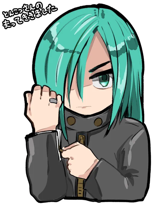  全然分からないキャラだったので画像検索して描いたんですけど違ったらごめんなさい!!! 