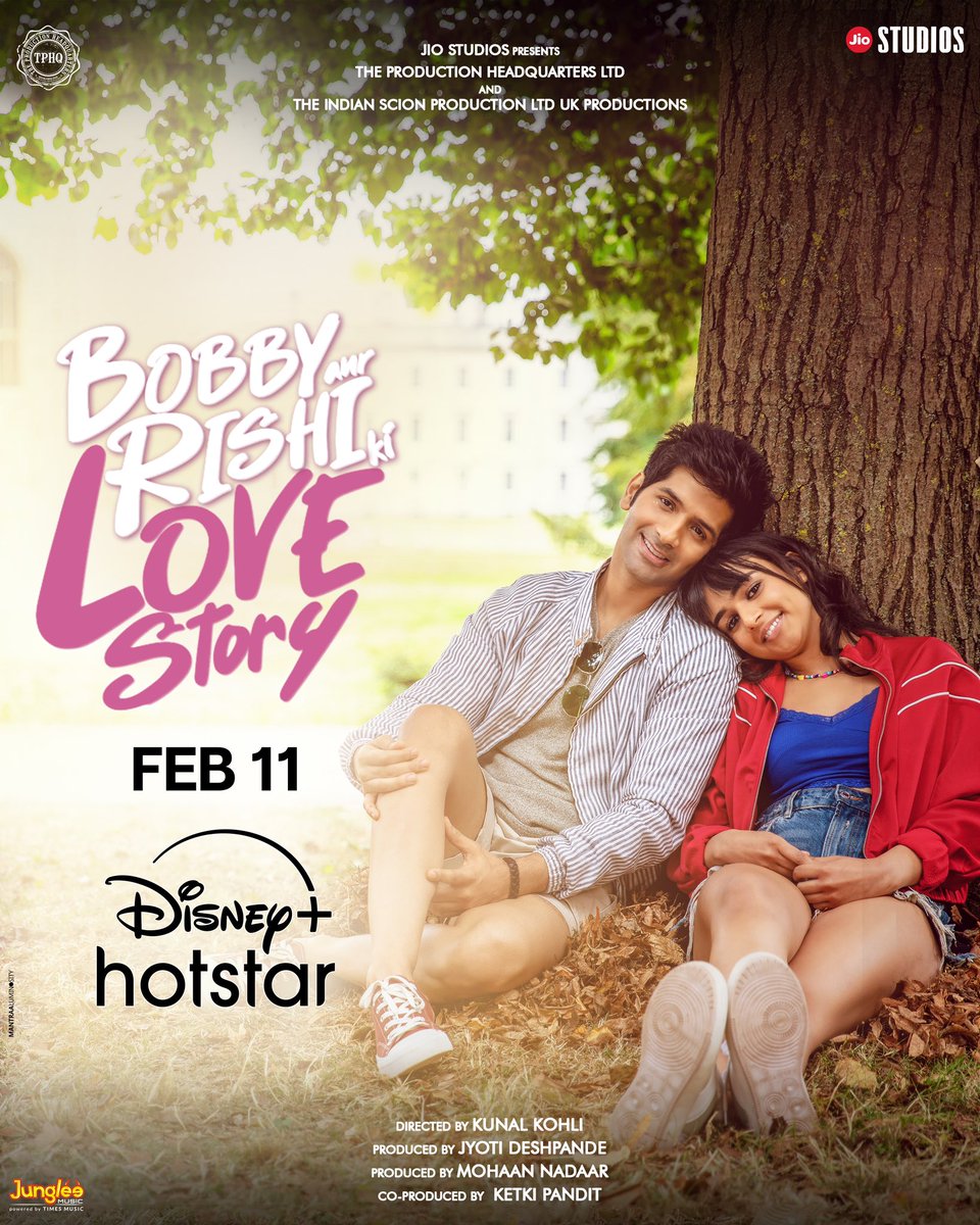 FILMISTAN5's tweet photo. First Look Poster of #JioStudios New Film #BobbyAurRishiKiLoveStory 

Streaming From 11th February on @DisneyPlusHS 

@PuriVardhan #KaveriKapur 
@kunalkohli #JyotiDeshpande 
@MohaanNadaar @theketkipandit
#JioStudios @tphqltd
@TimesMusicHub @jiostudios 
#DisneyPlusHotstar https://t.co/nAdSd4nUFb
