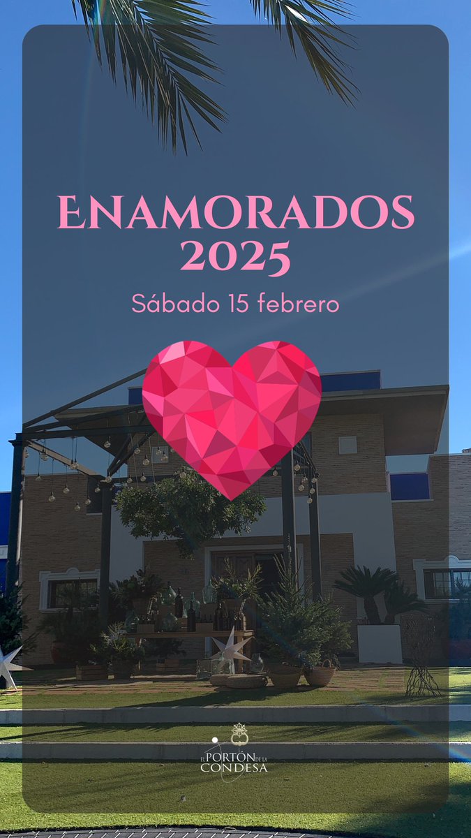 PortondeCondesa's tweet photo. En el mes del AMOR y la AMISTAD, celebramos con mucho LOVE 🗓️15.02.25 - 14:00 hrs. Reserva ahora y ¡¡Que viva el Amor !!  * info@elportondelacondesa.com * Tlf.  676 640 686  #enamorados #sanvalentin #murcia #enamoradosmurcia #love #diadelosenamorados https://t.co/lmq28fWOAR