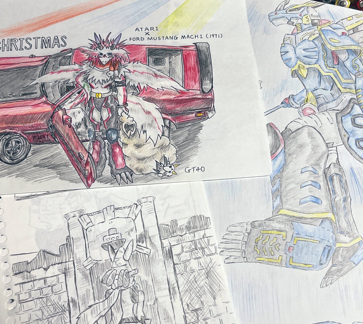 #過去絵を投げて絵を描いた気になろうキャンペーン 
部屋の大掃除したら出てきたもんで… 