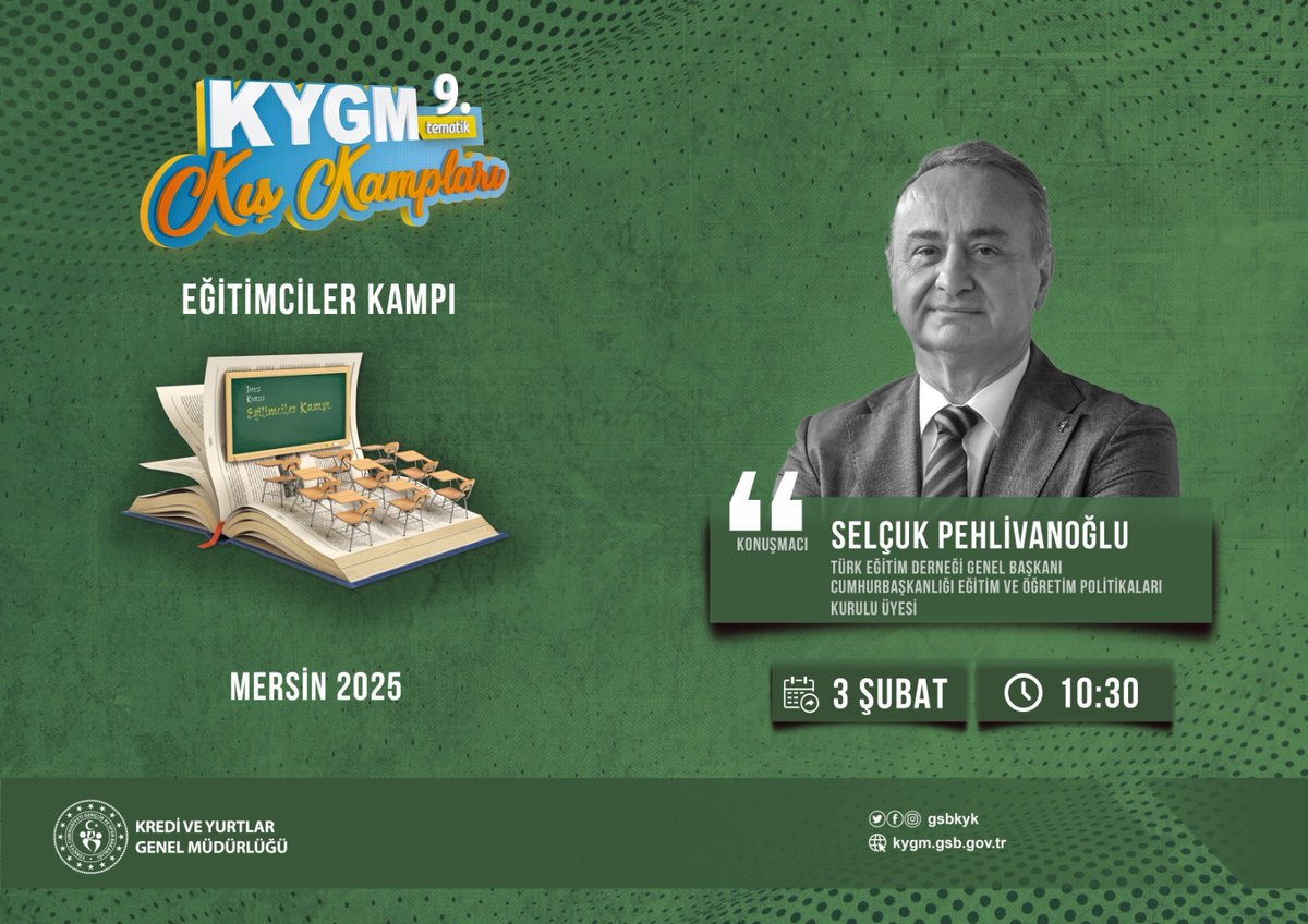GSB_Mersin's tweet photo. 📚✨ Mersin Eğitimciler Kampımızda, TED Üniversitesi Mütevelli Heyeti Başkanı S. Selçuk Pehlivanoğlu’nu ağırladık! 🎙️ Kendi deneyimlerini ve eğitimdeki vizyonunu öğrencilerimizle paylaşarak ilham verdi. 🚀

#KYGMKışKampları https://t.co/l9Rwi2exPm