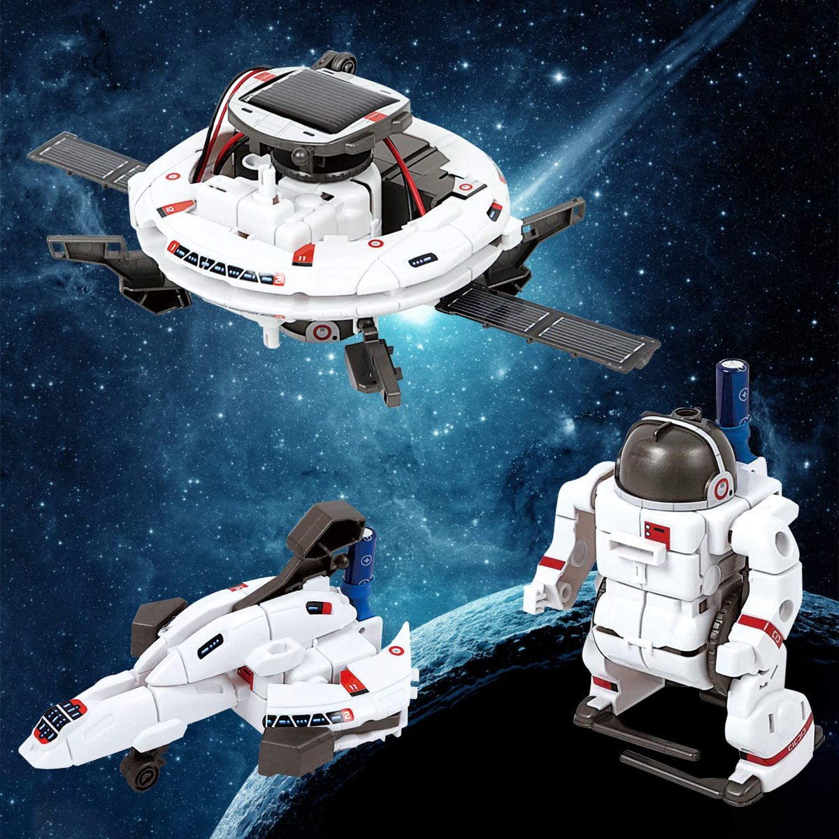 UnicunShop's tweet image. 🚀 Blast off into fun! 🚀 Our Solar-powered Educational Robot Toys let kids build 6 different space models &amp;amp; learn about renewable energy!  Perfect gift idea! 🎁 unicun.com/product/solar-… #STEMtoys #EducationalToys #RobotFun  🤖☀️