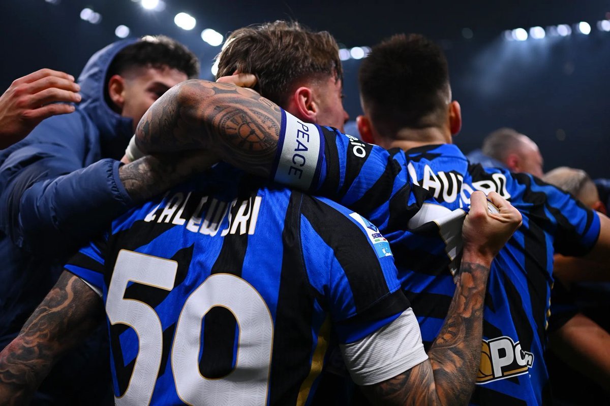 Gate's tweet image. Perfect GOAL⚽️ 
No Monday Blue, only @Inter Blue 🔵 ⚫️

#GateioInter | #GatewayToChampionships | #ForzaInter | #LunarNewYear