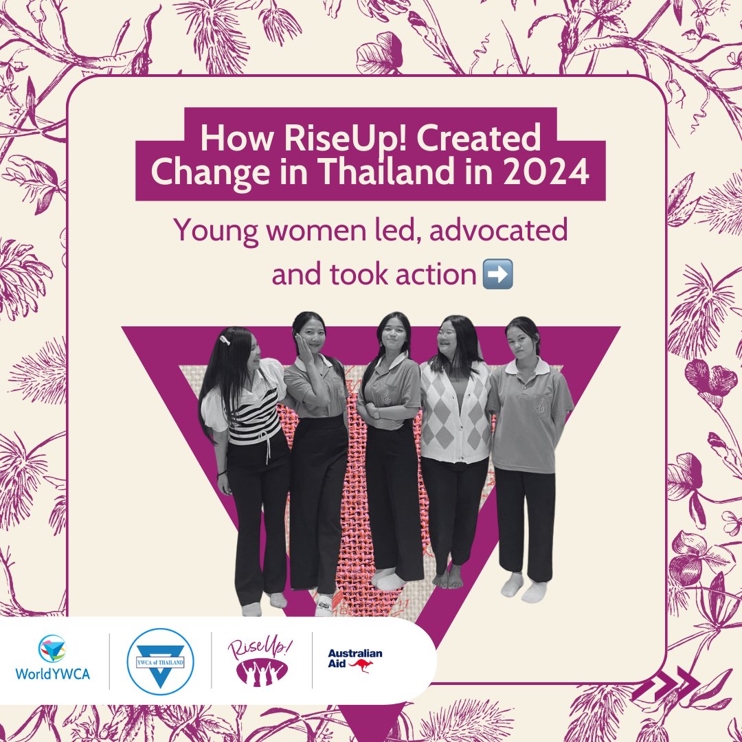 worldywca's tweet photo. Bold, Transformative, Unstoppable—Young women in Thailand are leading change!

Despite floods, @ywcathailand has:
✅ Trained 19 RiseUp! Master Trainers
✅ Engaged 100+ young women &amp; leaders
✅ Distributed 700+ mental health care packs

More to come in 2025! https://t.co/2ACi0HWLc8