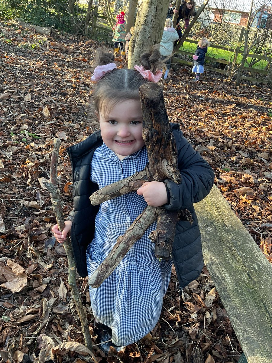 MrsColganEY's tweet photo. “Stick man, oh stick man, beware of Acorn class”. The children were very pleased to find stick man in the woods #middlethorpeprimary #middlethorpeN #middlethorpereading https://t.co/7jkdRUxcu1