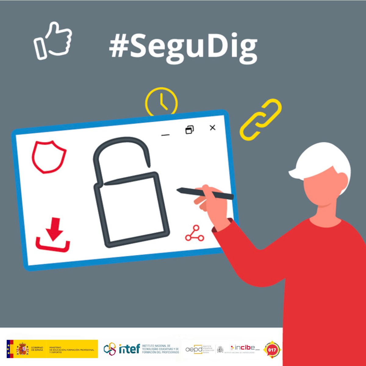 🛡️¡Protege tu huella digital!
‍🚀Descubre cómo enseñar a los menores a navegar seguros y proteger tu privacidad en la red con nuestro MOOC

📅Del 18 de febrero al 20 de marzo

💻Más información: enlinea.intef.es/courses/course…