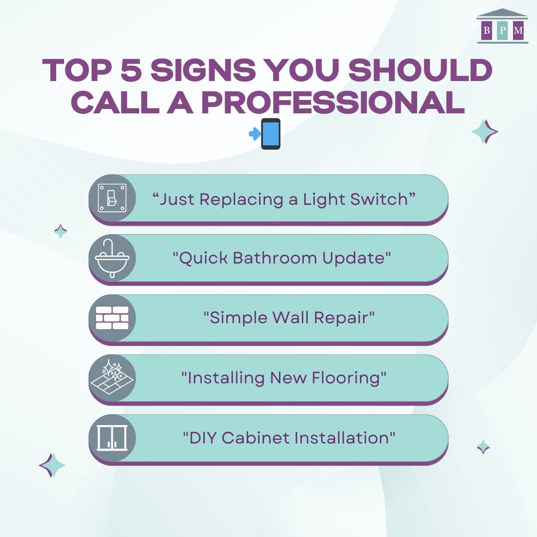 BPM_CS's tweet image. Top 5 DIY Fails: From light switches controlling garages to morse code sinks 😅 Save your weekends - let BPM's pros handle it right the first time! 🏠 Call us: 01225 462598

#ProfessionalContractors #HomeImprovement #LeaveItToThePros #NoMoreDIYFails
