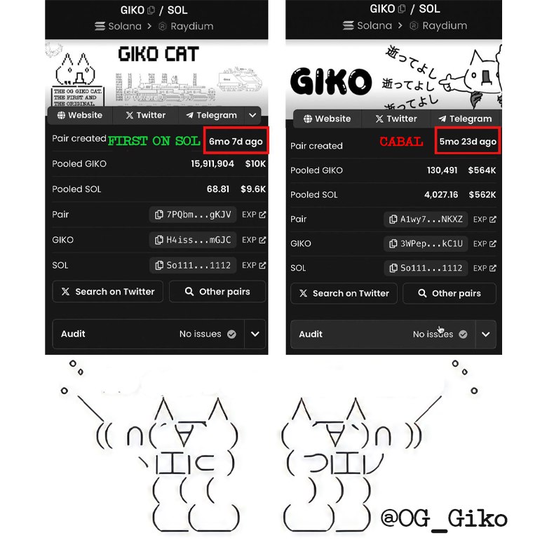 OG_Giko's tweet photo. 💰💯 'You wanna get rich? Then DUMP THE FAKE COPYCAT GIKO! Buy the ORIGINAL #Giko 💪🌍. A current MC of 25k, you'll make generational wealth! 🌐👑. We're taking MILLIONS! $$$ 🔥🔗! The blockchain never lies! 👀 See for yourself. Truth always prevails! 👍💪 https://t.co/Na7hPSmRWy