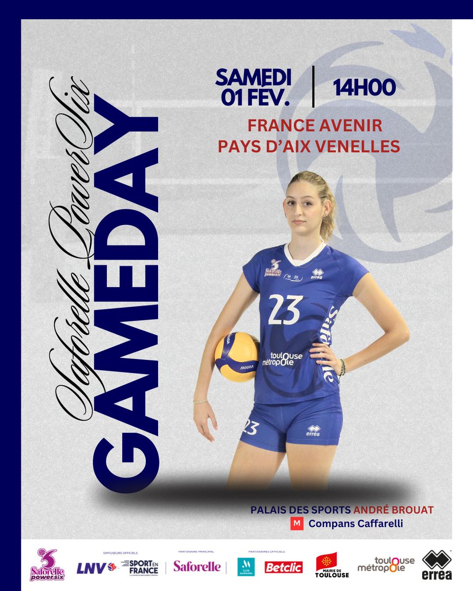 PFFVolley's tweet photo. 📅 JOUR DE MATCH 📷   

Le Pôle France reçoit les Provençales pour la 19ème journée de la #SP6 

⚡️ @Pavvb  vs @neptunes_volley
🕢 14h00       
🎥 En direct sur  #lnvtv

#championnatdefrance #volleyball #volleyfeminin #sport #jourdematch #Toulouse #match https://t.co/XDaS2JyMir