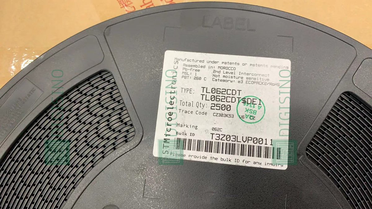 DIGISINO_ELEC's tweet photo. Secure Your Supply of Original STMicroelectronics TL062CDT!

Digisino provides 100% genuine STMicroelectronics TL062CDT low-power op-amps, ensuring reliable performance for your designs.

Contact us at info@digisino.com for a quote today!

#ElectronicComponents https://t.co/aGpNAIA60F