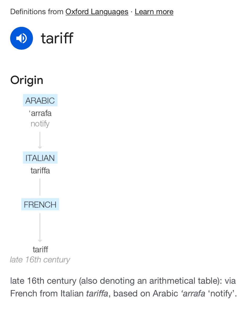 LukeMackay's tweet photo. When Donald Trump says the most beautiful word in the dictionary is “Tariff” it reminds me that language can be a wonderful example of how different cultures connect, share and grow together. https://t.co/weOp43vq5v