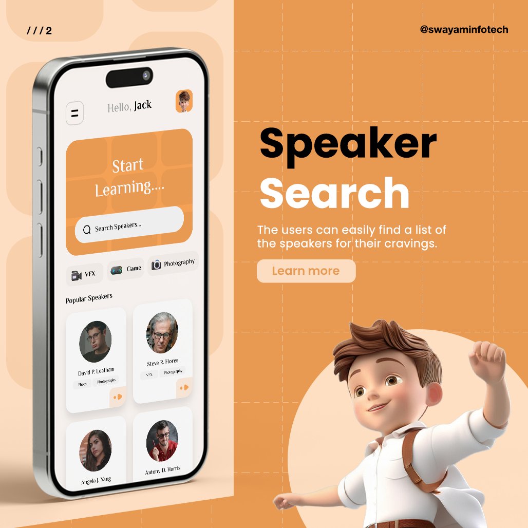swayaminfotech's tweet image. Explore the power of online learning with our e-learning app. Introducing the Smart Learn Video Application—an innovative E-learning platform. Elevate your organization's educational experience. 
.
Visit: swayaminfotech.com/smart-learn-vi… 
.
#elearningappdevelopment #elearningvideoapp