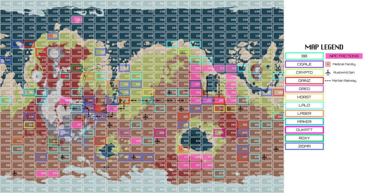 JaydzDev's tweet photo. Join #UnderpunksRPG on @WAX_io and OWN a piece of terraformed #Mars #WAXFAM.
- Map by @BenjyMcg AKA Lalothen https://t.co/jciW8yGuTu