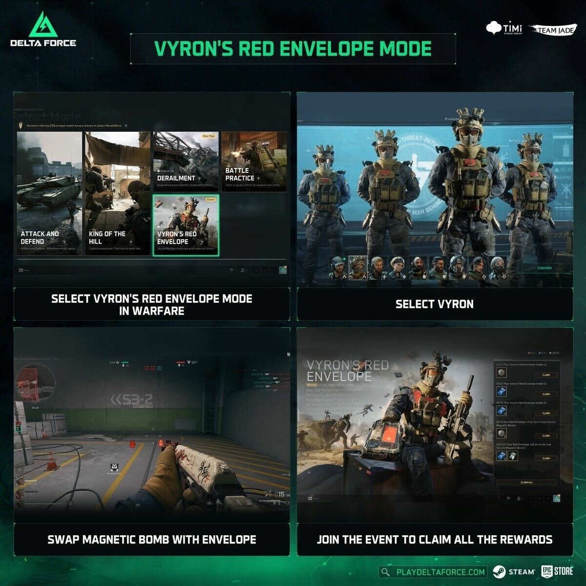 Lockl34r's tweet photo. Dépêchez-vous ! Il ne reste que 3 jours pour tester l'événement Vyron’s Red Envelope de @DeltaForce_Game 😱
Montrer vos loots légendaires en commentaire !!!
Le jeu est gratuit juste ici : https://t.co/Qght7UzshJ
#DeltaForce #DeltaForcePartner #DeltaForceStarFall | Publicité https://t.co/hATI8GZ4Km
