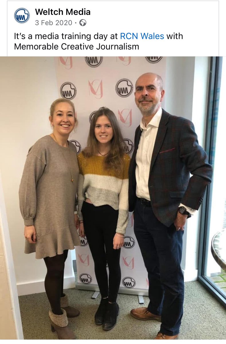 WeltchMedia's tweet image. Five years ago today - @mariclarecj, Sophie, and Andy delivering #mediatraining at @RCNWales 
Our training is useful, affordable, and fun. DM us for info. #interviewtraining