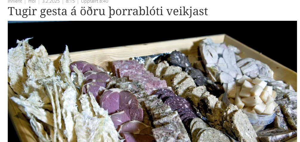 Hvernig gat það gerst að einhver myndi veikjast af því að borða ónýtan mat?