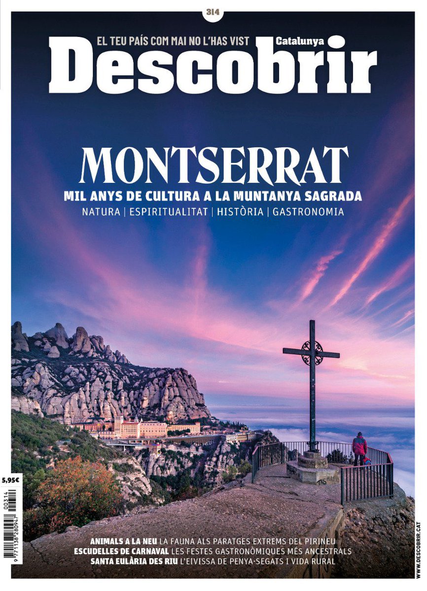 Aquest mes de febrer commemorem el mil·lenari del monestir de #Montserrat amb un número excepcional, amb imatges inèdites del fotògraf olesà <a href="/jaumemore/">jaume morera barreda</a> i articles de Núria Llorens, <a href="/lalaiacreus/">Laia Creus</a>, Marc Casanovas, <a href="/ritchiefmtw/">Ricard Fernandez</a> i @martapontnou 1/3