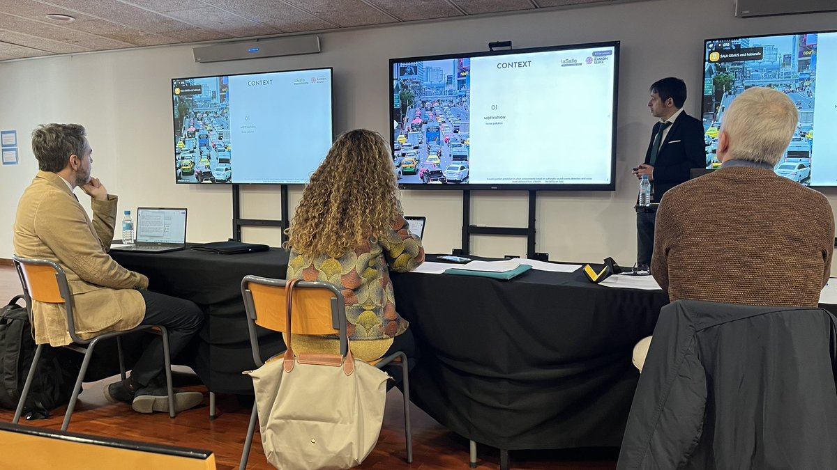 ralsinap's tweet photo. Dani Bonet defending his PhD thesis about objective and subjective data in @sonsalbalco project! Thanks @f_aletta, @jeansoco and @mogenai1971 for being here and @EsterVidana for all the work! @LaSalleBCN https://t.co/joOrGjIMuL