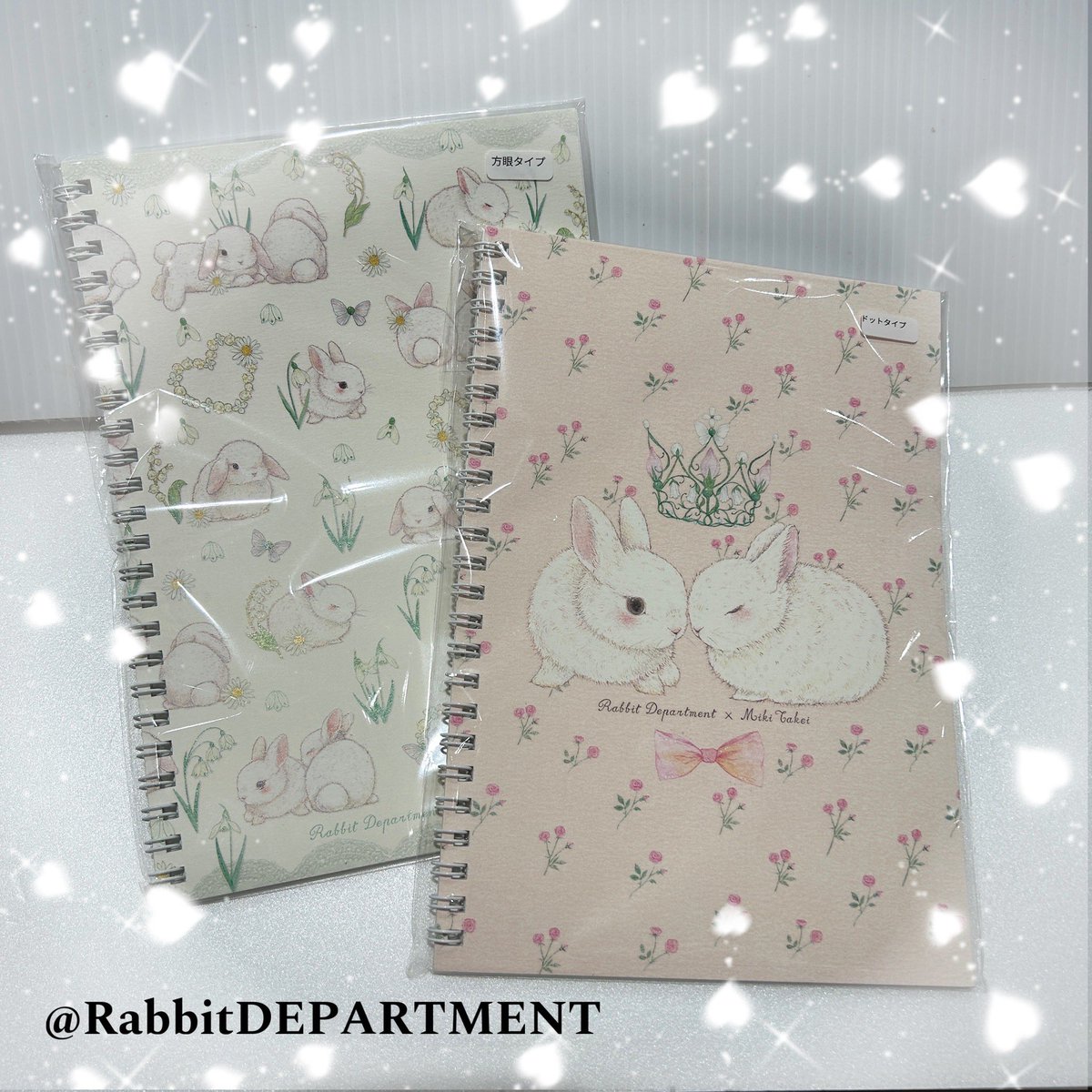 新宿店です🐰

 #たけいみき さんのイラストのA5のリングノートです📖ふわふわしたイラストがとても可愛らしい商品です♡
中身は表紙によって異なるのでお好みのデザインをご利用いただけます✨

通販サイト⬇️
rabbitdpt.kawaiishop.jp/items/24685372

 #新宿丸井アネックス 
 #RabbitDEPARTMENT