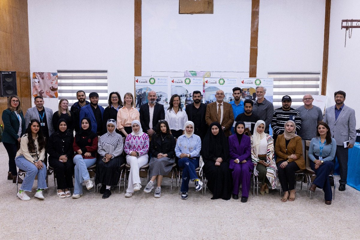 CanadainIraq's tweet photo. #IDW2025 Day 2 

@CanadaDev proudly supported youth 👨‍💼👩‍🔧 in Basra with life skills &amp; vocational training 👩‍🎓👨‍🎓. Together with @UNICEFiraq we empowered young leaders to tackle mental health🧠, climate change 🌍 &amp; unemployment 💼, advancing #SDG4 #SDG5 #SDG8 

#GoForTheGoals https://t.co/EjoLsPBPoI