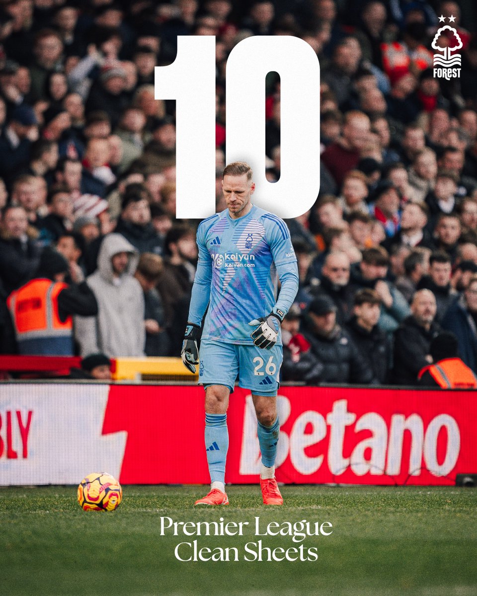 The first to reach double figures in clean sheets this season. ⛔️