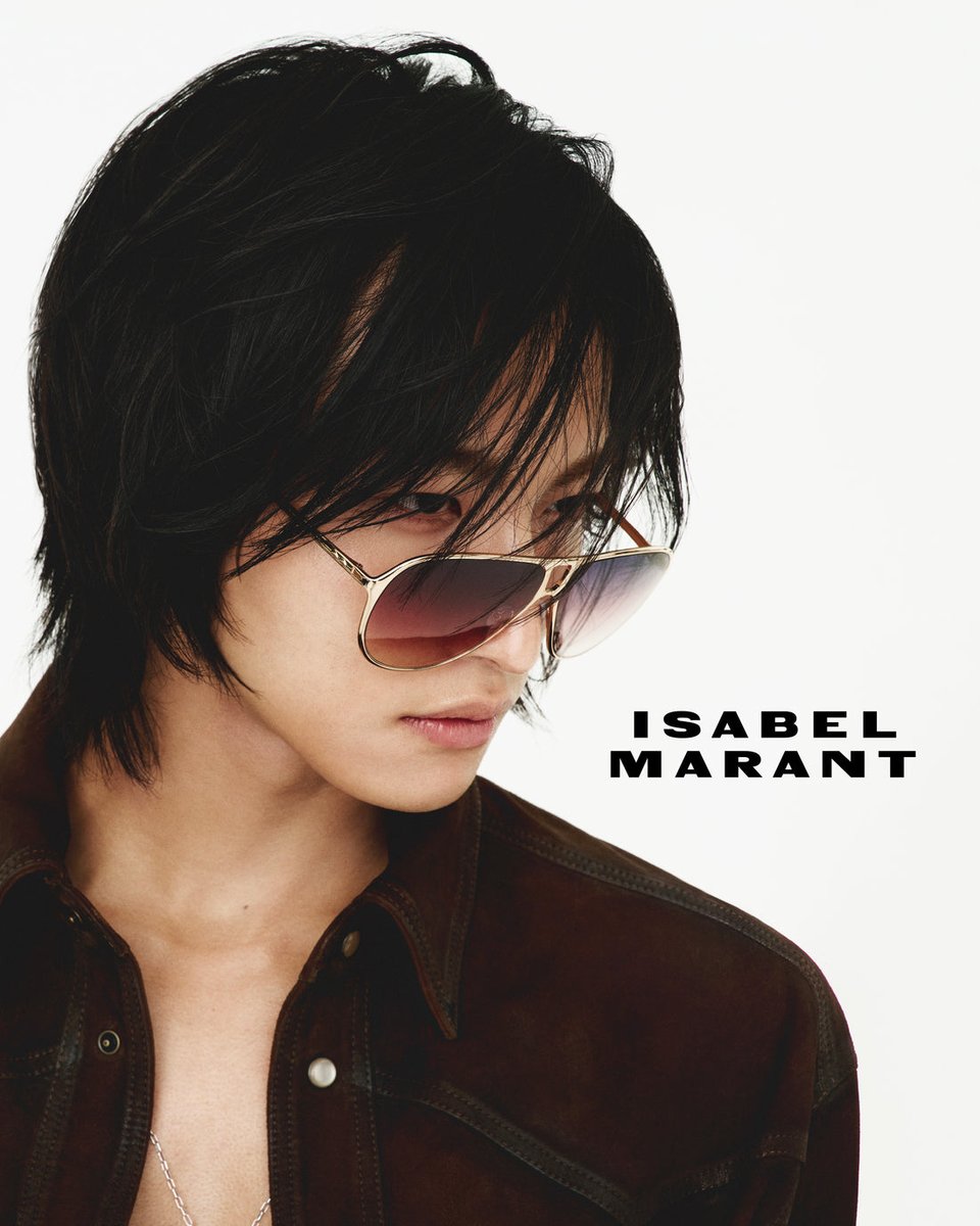 ATEEZUD's tweet photo. [📷] SEONGHWA as the face of ISABEL MARANT SPRING-SUMMER 2025

#SEONGHWA #성화 #IsabelMarant #SeonghwaxIsabelMarant @ATEEZofficial https://t.co/ebmWuqRrxi
