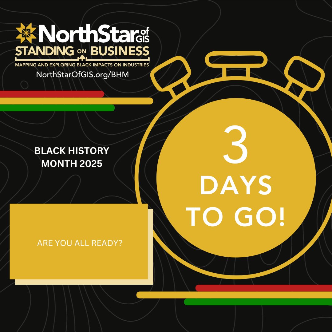We’re almost there! Black History Month 2025 kicks off soon. All of our speakers are National Geographic Explorers, leading the way in research, technology, and community-driven change.

🔗 Register now: northstarofgis.org/BHM

#BHM2025