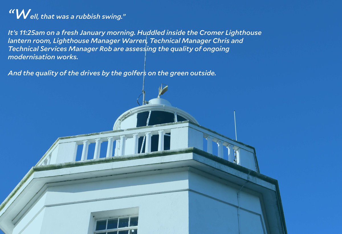 A recent visit to Cromer Lighthouse saw our Digital Engagement Lead Sarah-Jane marvel at ongoing modernisation works.
Read the first piece in our new article series, Trinity House Tales: trinityhouse.co.uk/articles/a-vis…