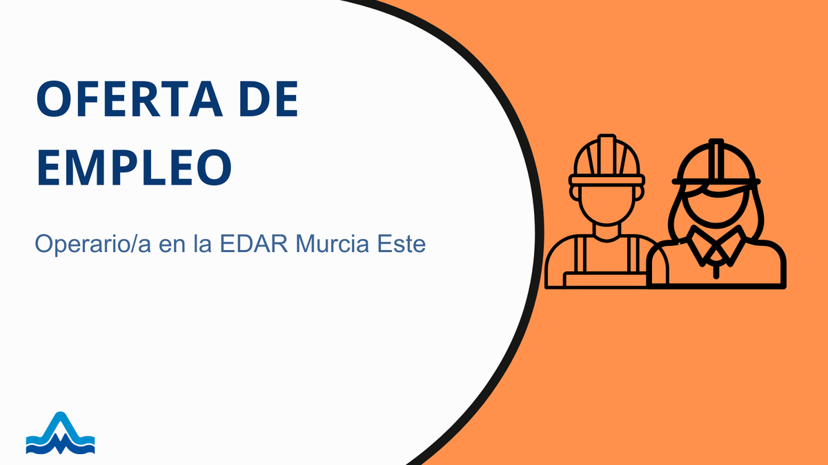 ¿Quieres trabajar en un entorno donde la diversidad e inclusión son clave para la creatividad y productividad? 🌟

En @Emuasa_Clientes, buscamos un/a Operario/a para la Depuradora Murcia Este

📅 Plazo hasta el 6/2

🔗Consulta las bases en emuasa.es/empleo

#Empleo