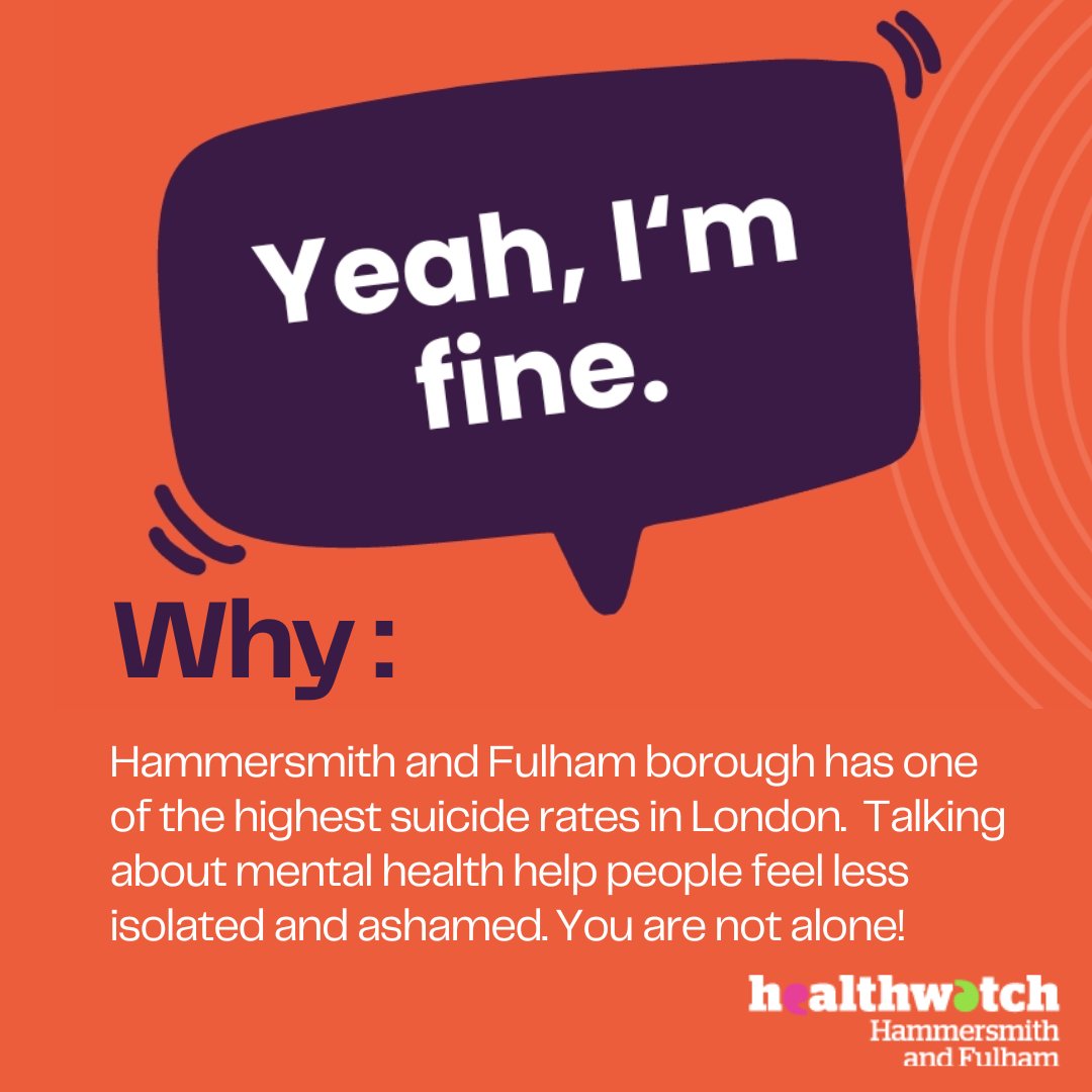 Healthwatch Hammersmith & Fulham (@healthwatchhf) on Twitter photo Join us and <a href="/HFEHMind/">Hammersmith, Fulham, Ealing and Hounslow Mind</a> this Thursday at Shepherds bush market!! You can find us in unit 172A and spread across the market on #timetotalk benches. Join us and <a href="/HFEHMind/">Hammersmith, Fulham, Ealing and Hounslow Mind</a> this Thursday at Shepherds bush market!! You can find us in unit 172A and spread across the market on #timetotalk benches.