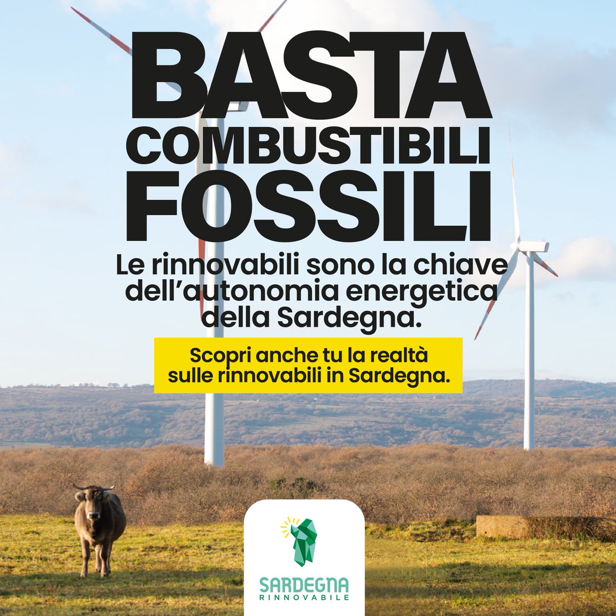 Le rinnovabili sono una enorme potenzialità per la Sardegna.
Puntare sul gas significherebbe rimanere nel passato. Per guardare al futuro, occorre abbandonare definitivamente le fonti fossili.
Scopri anche tu la realtà sulle #rinnovabili in #Sardegna.
sardegnarinnovabile.org/qa-su-rinnovab…